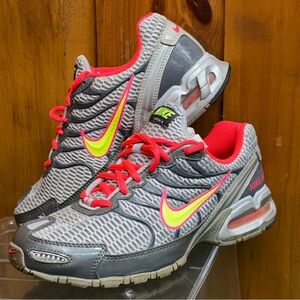 Nike Women's Air Max Torch 4 Running Shoes Grey/Volt/Solar Red 343851-036 Sz 7.5